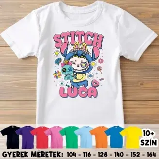 Gyerek póló - Labubu - Stitch