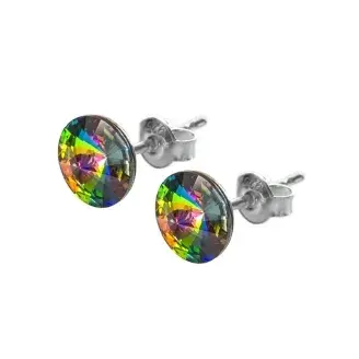 Swanis pötty bedugós fülbevaló színváltó - 6mm - Vitrail Medium