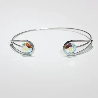 Swanis állítható kisköves karkötő - AB színváltós