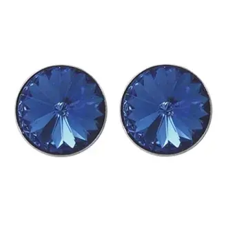 Swanis pötty bedugós fülbevaló - 12mm - kék