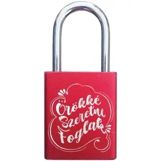 Piros szerelem lakat - Örökké