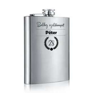 Fém laposüveg - Születésnapra férfiaknak