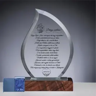 Csepp üveg díj - Szülőköszöntő