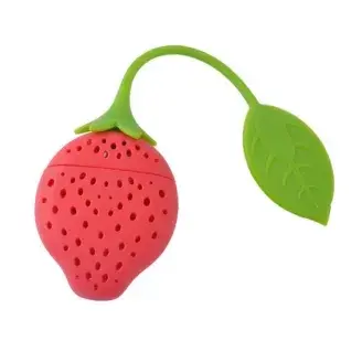 Teatojás eper alakú - piros