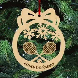 Fa karácsonyfadísz  - Tenisz