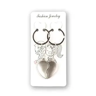 Kulcstartó szív alakú - kettétört szív