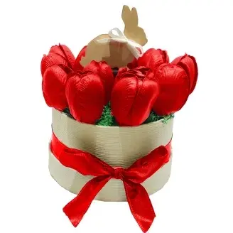 Szappantulipán box - piros