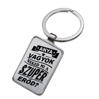 Gravírozott kulcstartó - Szuper anya