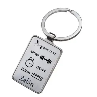 Gravírozott kulcstartó - Újszülött
