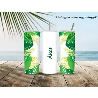 Úti termosz, Tumbler - Pálmalevél