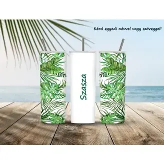 Úti termosz, Tumbler - Pálmalevél No2