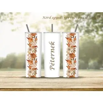 Úti termosz, Tumbler - Szárazvirág