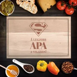 A legjobb Apa a világon vágódeszka - kicsi