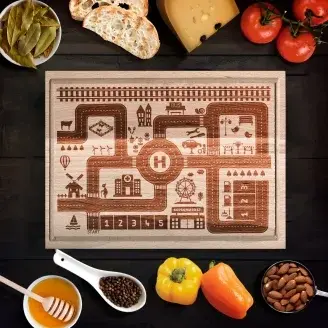 Autó város vágódeszka - kicsi