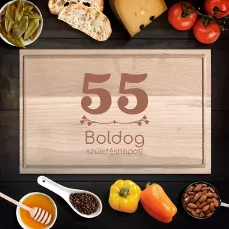 Boldog születésnapot no.12 vágódeszka - kicsi