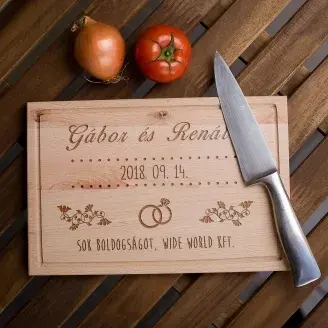 Esküvői vágódeszka - kicsi