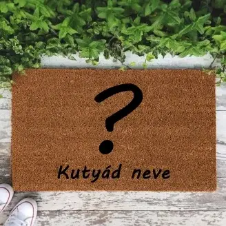 Kókuszrost lábtörlő - Egyedi kutyás