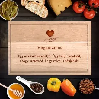 Veganizmus vágódeszka - kicsi