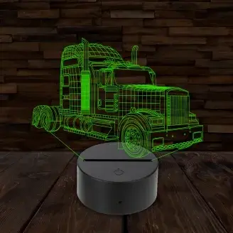 3D LED lámpa - Amerikai csőrös kamion