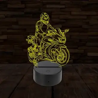 3D LED lámpa - Gyorsasági motoros