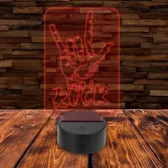 3D LED lámpa - Rock
