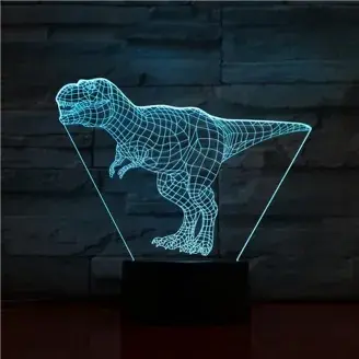 3D LED lámpa - T-Rex