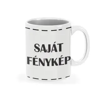 Bögre - egyedi fényképpel - Fehér
