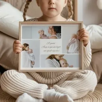 Fotó kollázs - Anya és gyermeke