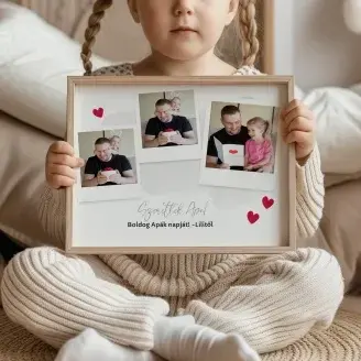 Fotó kollázs - Szeretlek Apa