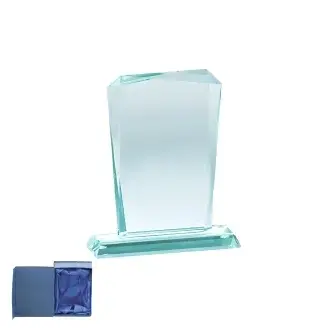 Üveg díj - Jade kristály tower - 16 cm