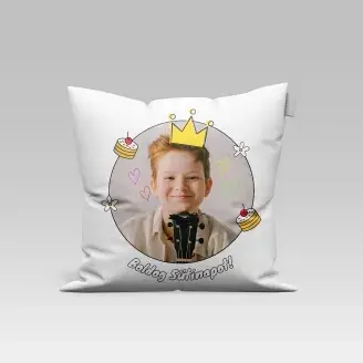 Párna - Boldog sütinapot! - korona