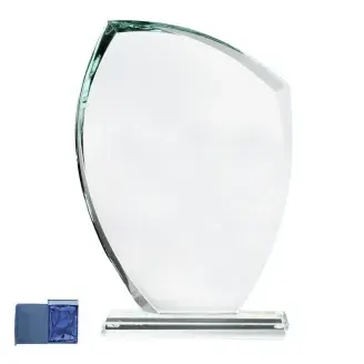 Üveg díj - Jade kristály trófea