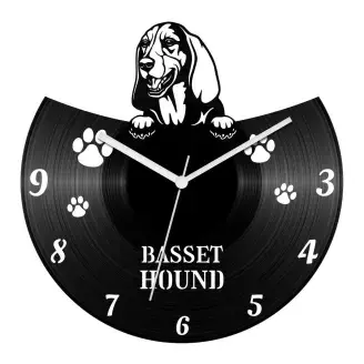Basset hound bakelit óra