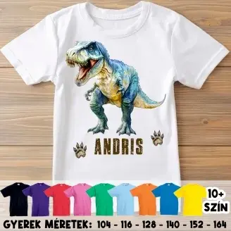Dínó gyerek póló - T-rex
