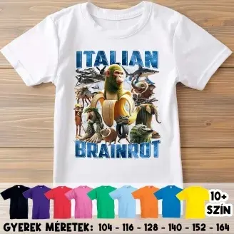 Italian brainrot gyerek póló