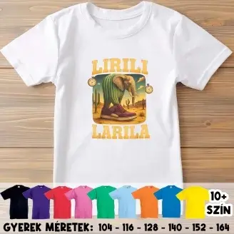 Lirili Larila brainrot gyerek póló