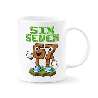 Minecraft stílusu six seven 67 bögre