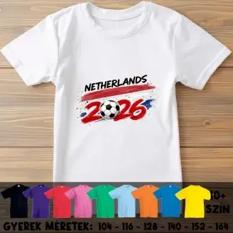 Foci Vb 2026 - Hollandia gyerek póló
