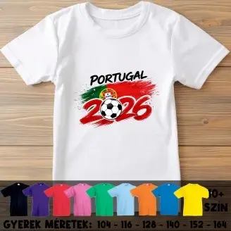 Foci Vb 2026 - Portugália gyerek póló