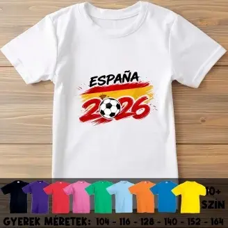 Foci Vb 2026 - Spanyolország gyerek póló