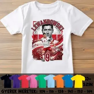 Lewandowski - Lengyelország focista gyerek póló