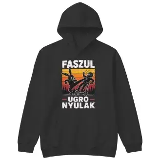 Nyúl kontra rolleres felnőtt pulóver