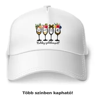 Születésnapos pezsgőspoharak baseball sapka