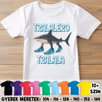 Tralalero Tralala brainrot gyerek póló