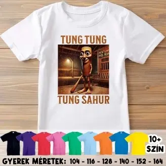 Tung Tung Tung Sahur brainrot gyerek póló